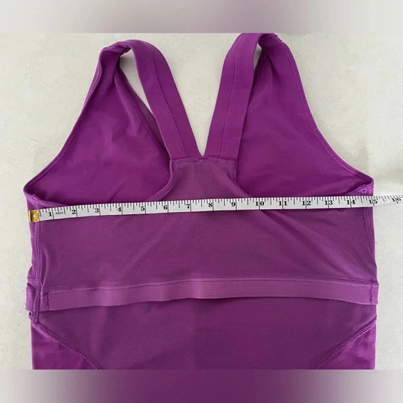 Lululemon/ Deep V-neck/ Mesh detail/ Purple/ Size: See measurements in photos - Picture 8 of 8